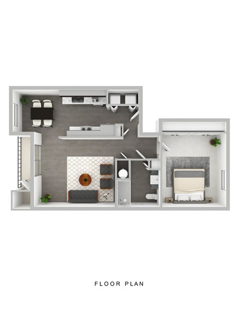 Aspire Oregon City Apartments in Oregon City, Oregon One Bedroom Floor Plan